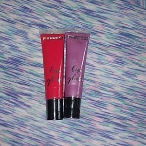 Express Lip Gloss set of 2 red and purple